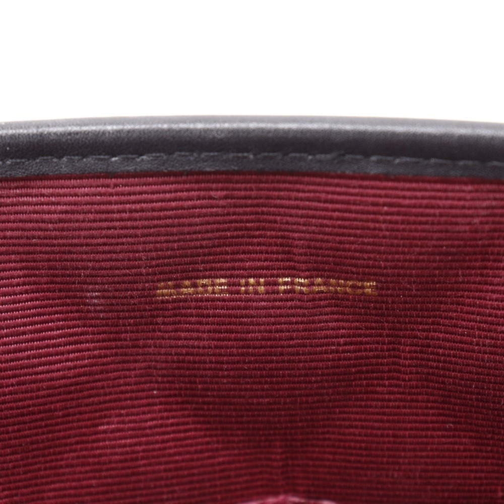 CHANEL Black Lambskin Leather Pochette Shoulder Bag - Picture 11 of 16